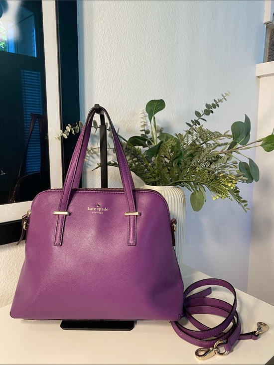 Kate Spade Handbags - Kate Spade Cedar Street Maise Satchel In Vibrant Purple
